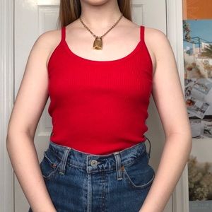Red brandy Melville tank top